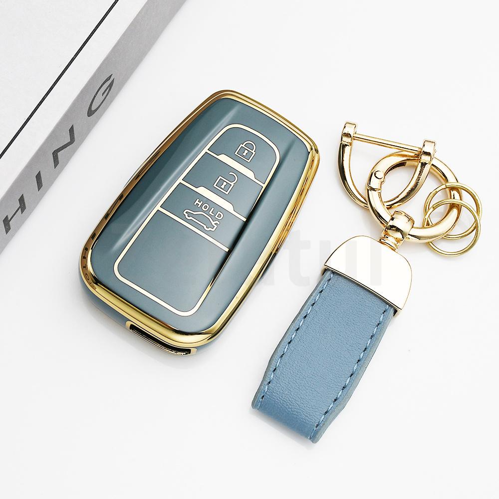 3 Buttons Car Keyless Shell Fob Cover Keychain Tpu Key Case Protection For Toyota Highlander Prius Rav4 Camry Corolla 4Runner