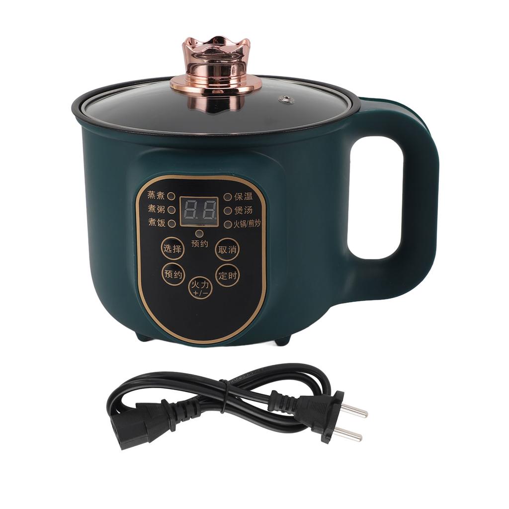 Electric Cooking Pot 1.8L 600W Portable Easy To Clean Noodle Ramen Pot for Home Office Party