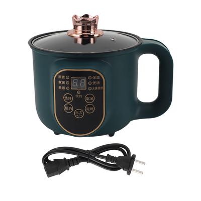 Elektrikli Pişirme Tenceresi 1.8L 600W Taşınabilir Kolay Temizlenir Ev Ofis Parti için Noodle Ramen Tenceresi