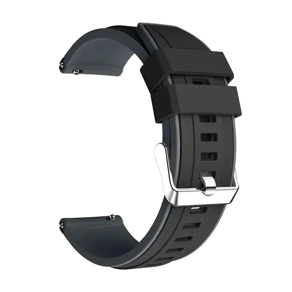 

22 мм ремешки для часов Samsung Galaxy Watch3 45 мм/Gear S3 Classic Спортивный браслет для Samsung Galaxy Watch 46 мм Силиконовый мягкий ремешок 1Pcs 22mm