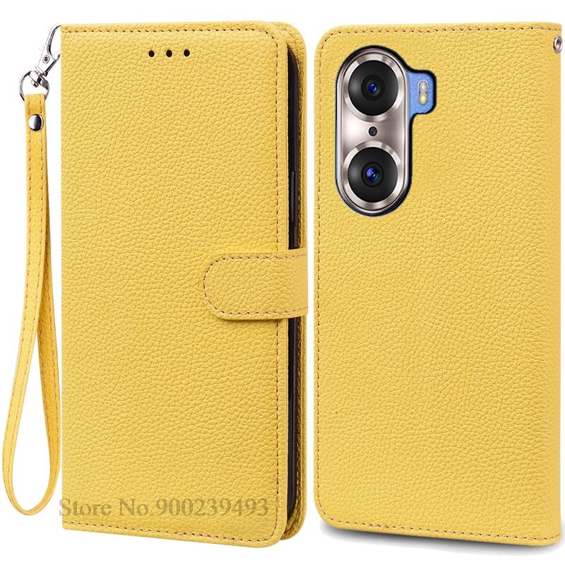 For Honor 60 Pro Case Honor 60 Case Silicone Soft Leather Flip Case For Honor 60 Pro Wallet Cover Phone Fundas Coque