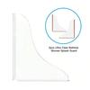 2 Stück Duschspritzschutz Selbstklebend Wasserdicht Transparentes Acryl Badezimmer Dusche Badewanne Ecke Wasserabweisender Spritzschutz Schild