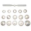 15 Dies Watch Back Cover Opener Kit Different Sizes Stainless Steel Watch Back Cover Removal Repair
