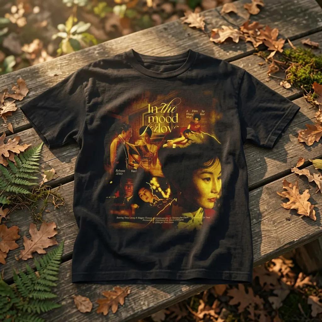 In The Mood For Love Movie Poster Tee Unisex Short Sleeve Shirt Summer Unisex Loose And Breathable Cotton Tshirt Top