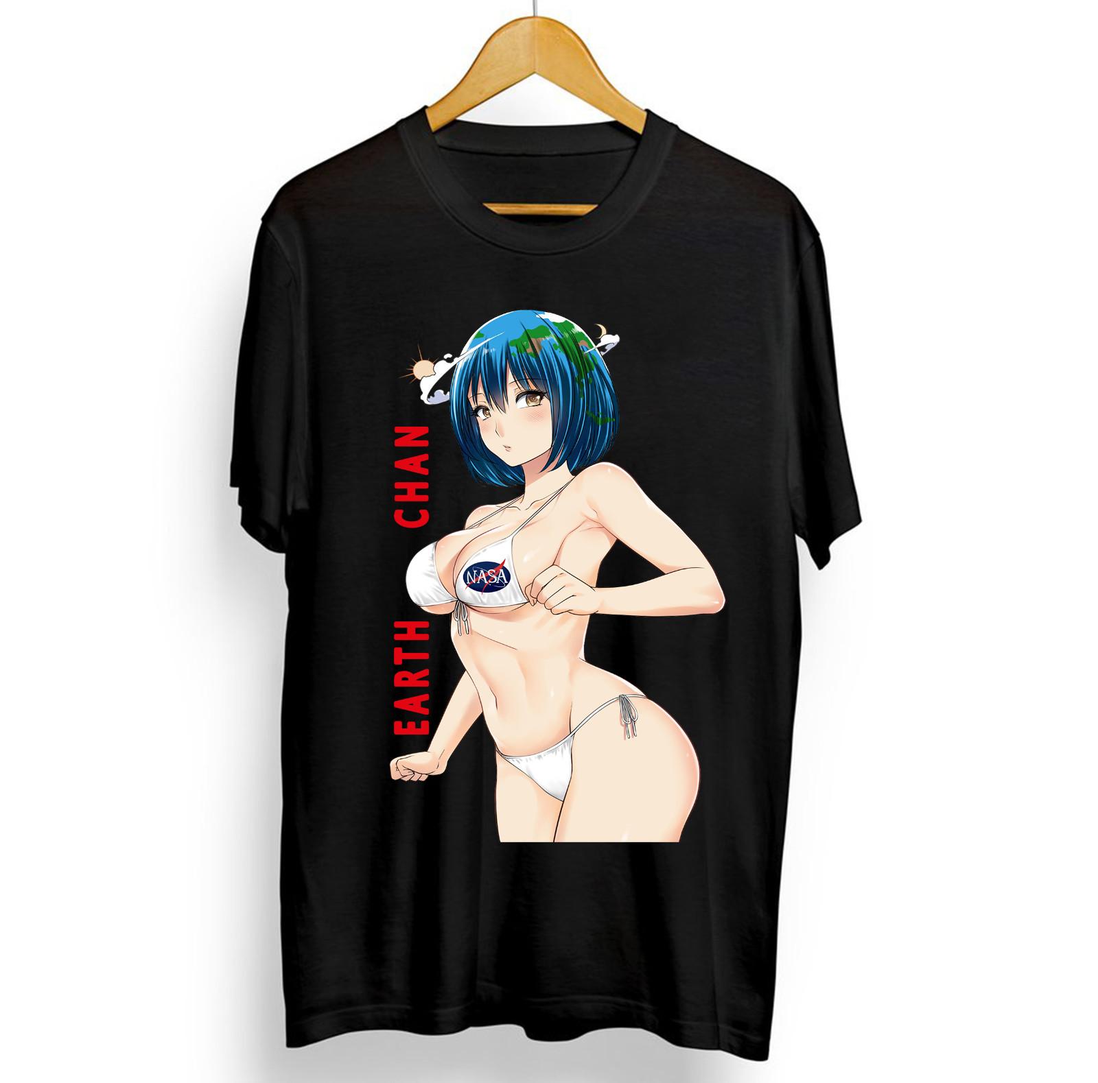 

Anime Girl I Love Manga Earth-chan anime new unisex T-Shirt Mens Womens Tees Top S to 5XL 4 colors L