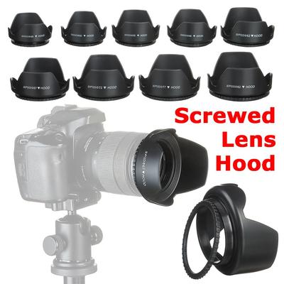 Universal Camera Screwed Lens Hood Anti-Glare Cover Protective Shield Sunshade For Nikon Canon Sony Fuji Olympus DSLR Camera
