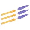 3PCS Darts Knots Props PLA 3D Printed Collectible Cosplay Costume Dart Prop for Role Playing Events Party Purple and