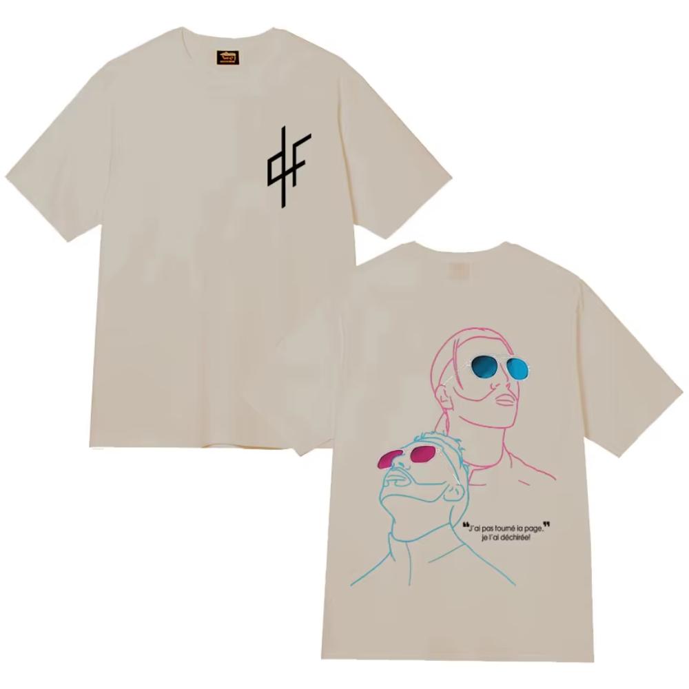 Francouzský rapper PNL Grafický potisk Trička Pánská Dámská Pohodlí Móda Vysoce kvalitní Trička Letní Nadrozměrná Ležérní Volná Trička