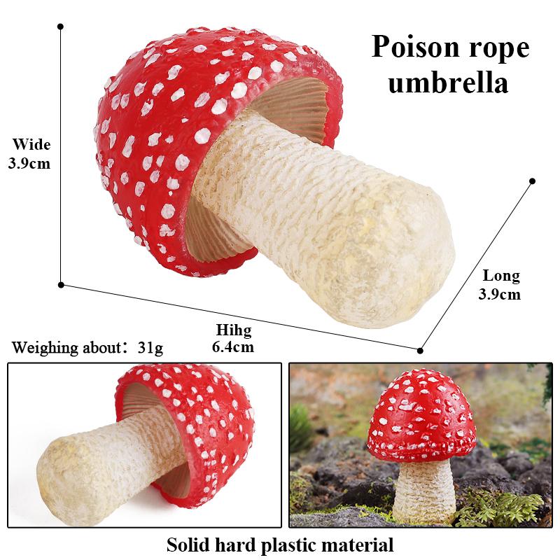 Oenux Pretend Play Toy Cute Fruits Vegetables Mushroom Model Cake Toppers Foods Jouet Family Fun Early Education For Kids Gift