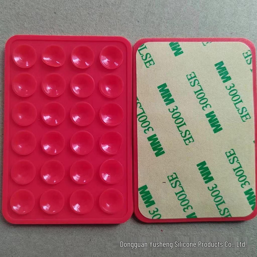Square 24-Hole Thickened Silicone Phone Holder Suction Cup Sticker