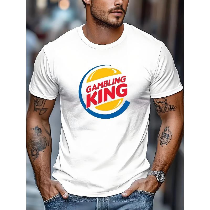 

European size Men s Outdoor Casual Sports T-Shirt, Men s Fun T-Shirt Soft and Breathable Regular Fit Crew Neck Casual Shirt S белый