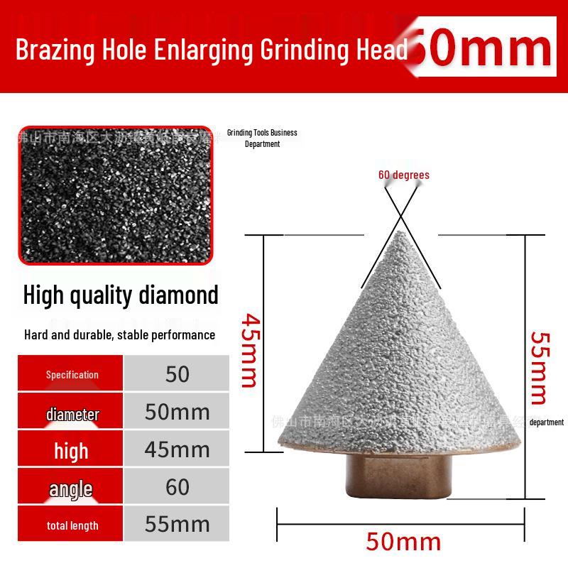 Brazed Diamond Chamfering Drill Bit for Glass, Tile, and Stone