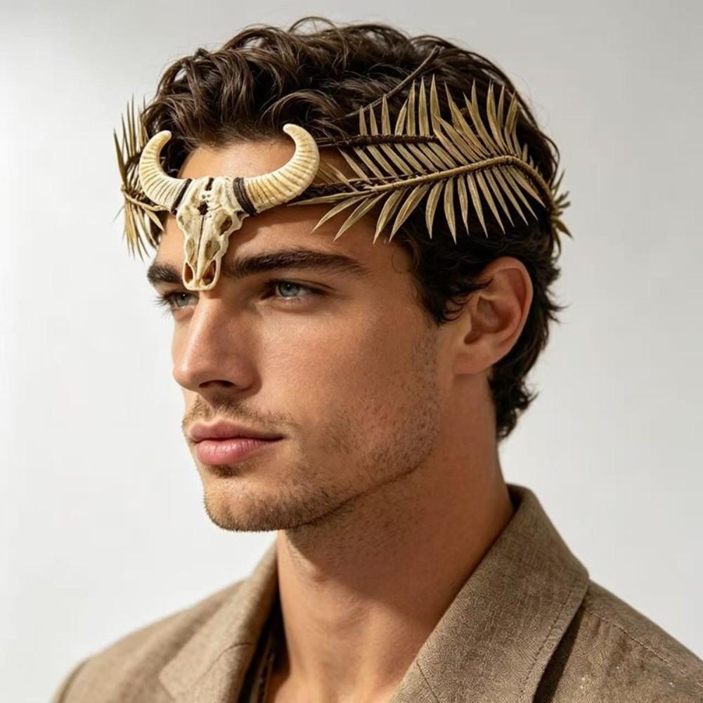 Vintage Style Floral Wreath Headband Artificial Floral Fairy Headpiece Elf Tiara Crown Halloween