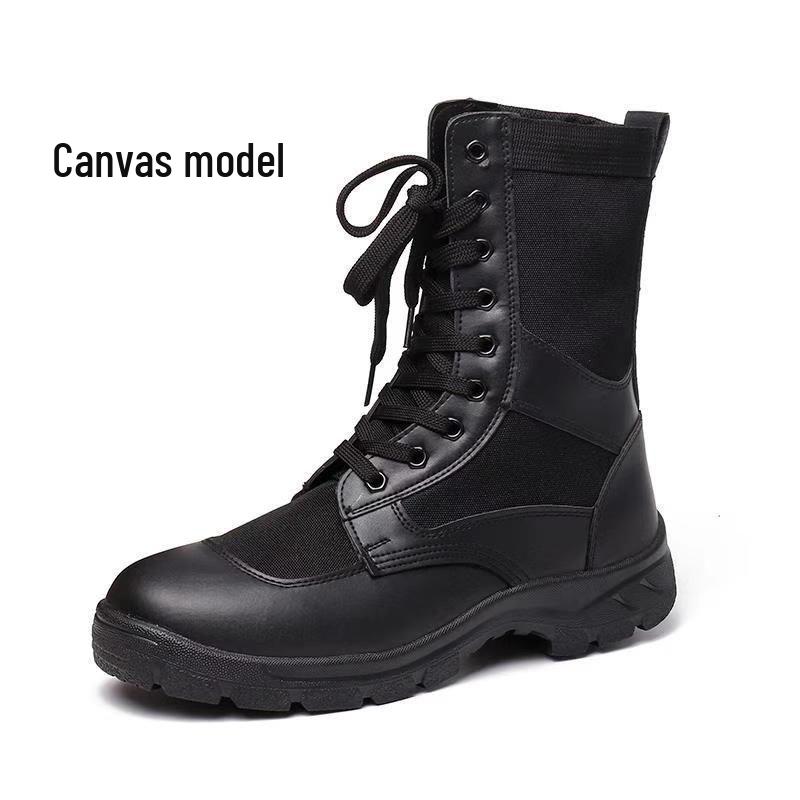 Men s High-Top Summer Work & Hiking Boots - Breathable Mesh Leather with Zipper 35