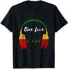 One Love Headphones Music Beat T-shirt