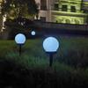 LED Solar Garden Lamp - White Bobble Ball Decorative Lighting