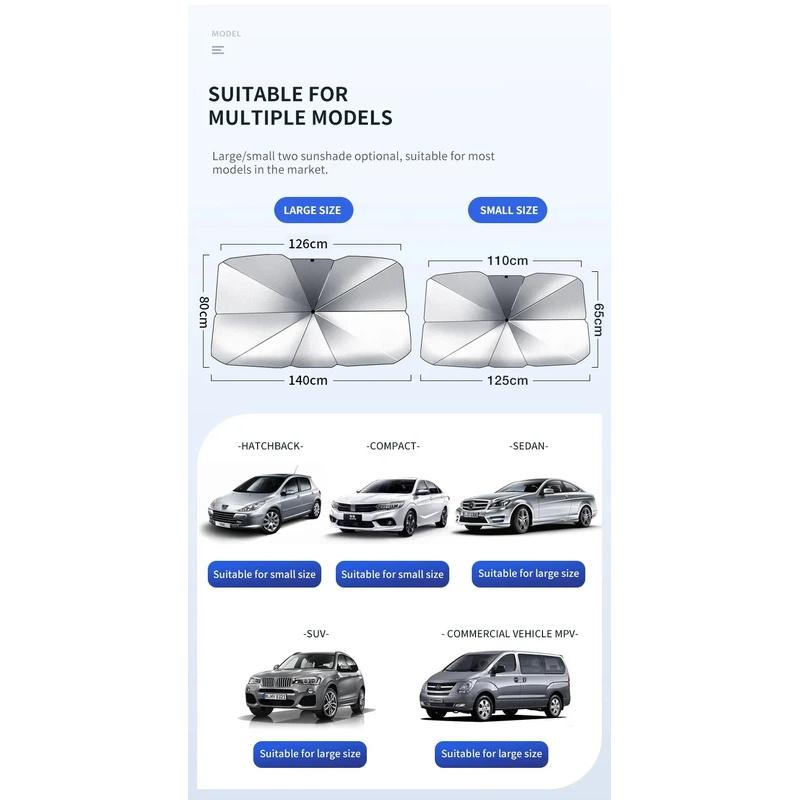 Car Front Window Sunshade Parasol For Mercedes Benz A B C E S Class AMG GLA GLB GLC GLE CLA CLS SLC GLS GLK SLK Vito A45 C43 E63