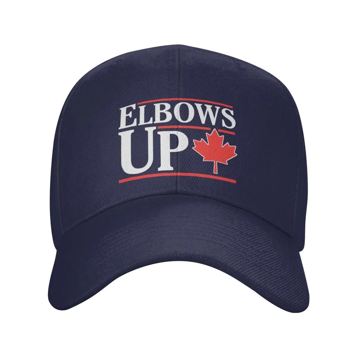 

Custom Classic Unisex Elbows Up Canada Canadian Flag Baseball Cap Adult Adjustable Dad Hat Women Unisex Hip Hop Snapback Hats Adjustable Cap