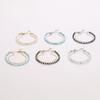 Koai Cut Black October Power Stone Bracelet for Women Tourmaline, Birthstone, Double-Layer