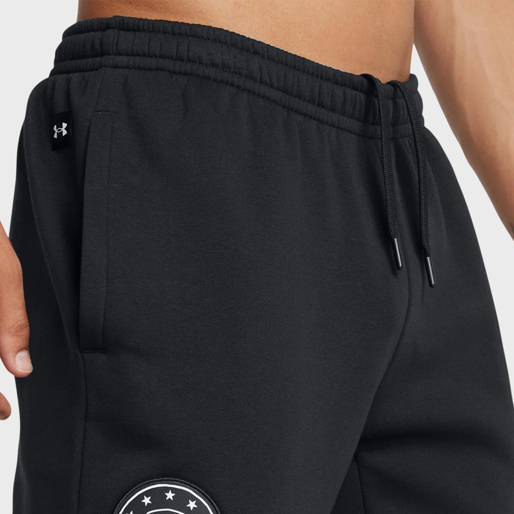 Under Armour Spodnie męskie Project Rock Miękkie Wygodne Ciepłe Casualowe Czarny 1386883-001