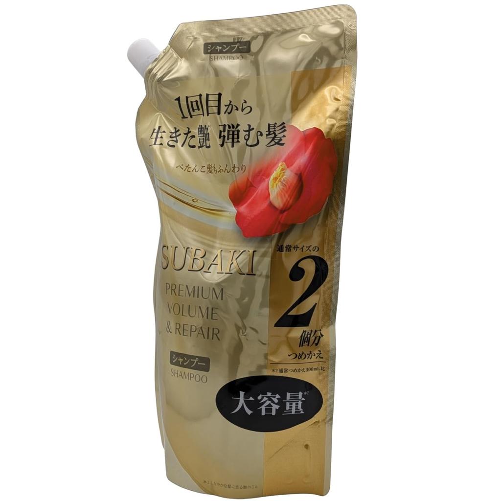 TSUBAKI Premium Volume & Repair Shampoo Floral Camellia Scent Refill 600mL