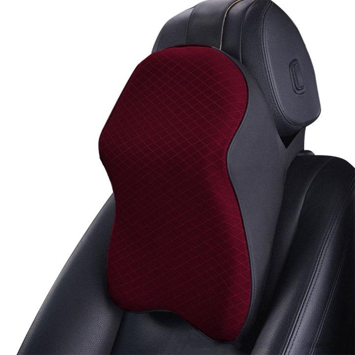 Car Neck Pillow Adjustable Head Restraint 3D Memory Foam Auto Headrest Travel Pillow Neck Support Holder Seat Covers Car Styling