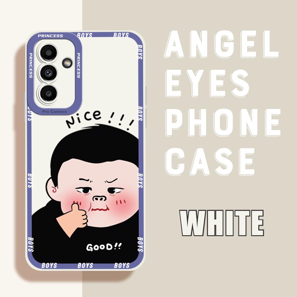 

Чехол для телефона Мягкий резиновый корпус из ТПУ для мобильного телефона Полное покрытие Защита камеры Дизайн Противоударный чехол для Samsung Samsung A15 белый