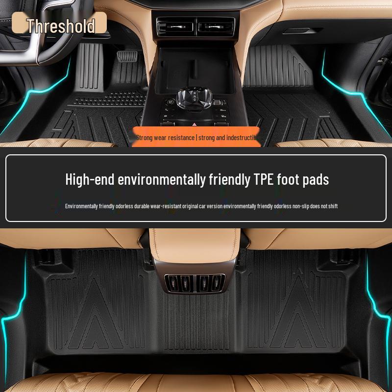 Compatible TPE Floor Mats for 26 BYD Song L DMI Models – Full Coverage, Custom EV Car Accessories