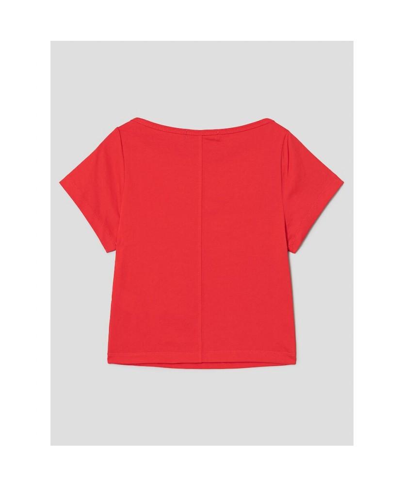 8SECONDS Cool Touch) Short Sleeve Boat Neck Short Sleeve T-Shirt Red