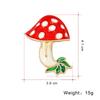 Fashion Cartoon Alloy Mushroom Brooch Chic Unique Women Broochpin