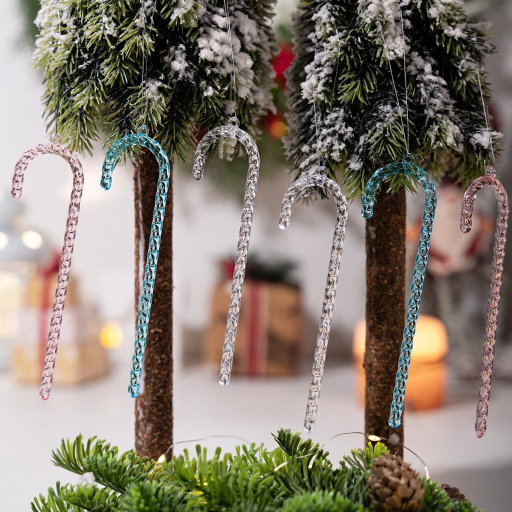 Colorful Tree Christmas Ice Cone Cane Decorations For Celebration Holiday