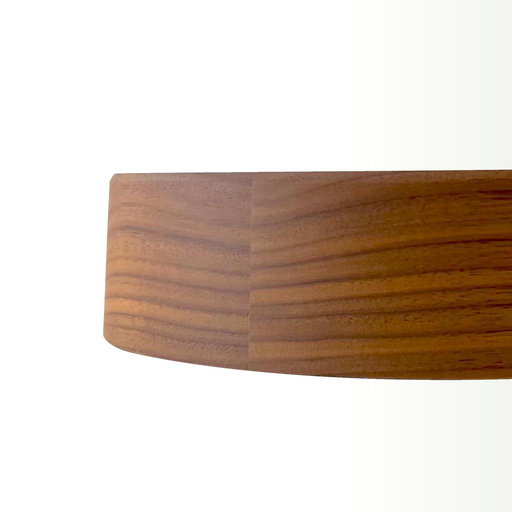 KATOMOKU Muku Clock 13 Walnut Wall Clock with Continuous Second Hand km-130WARC 220mm (Radio-controlled clock)