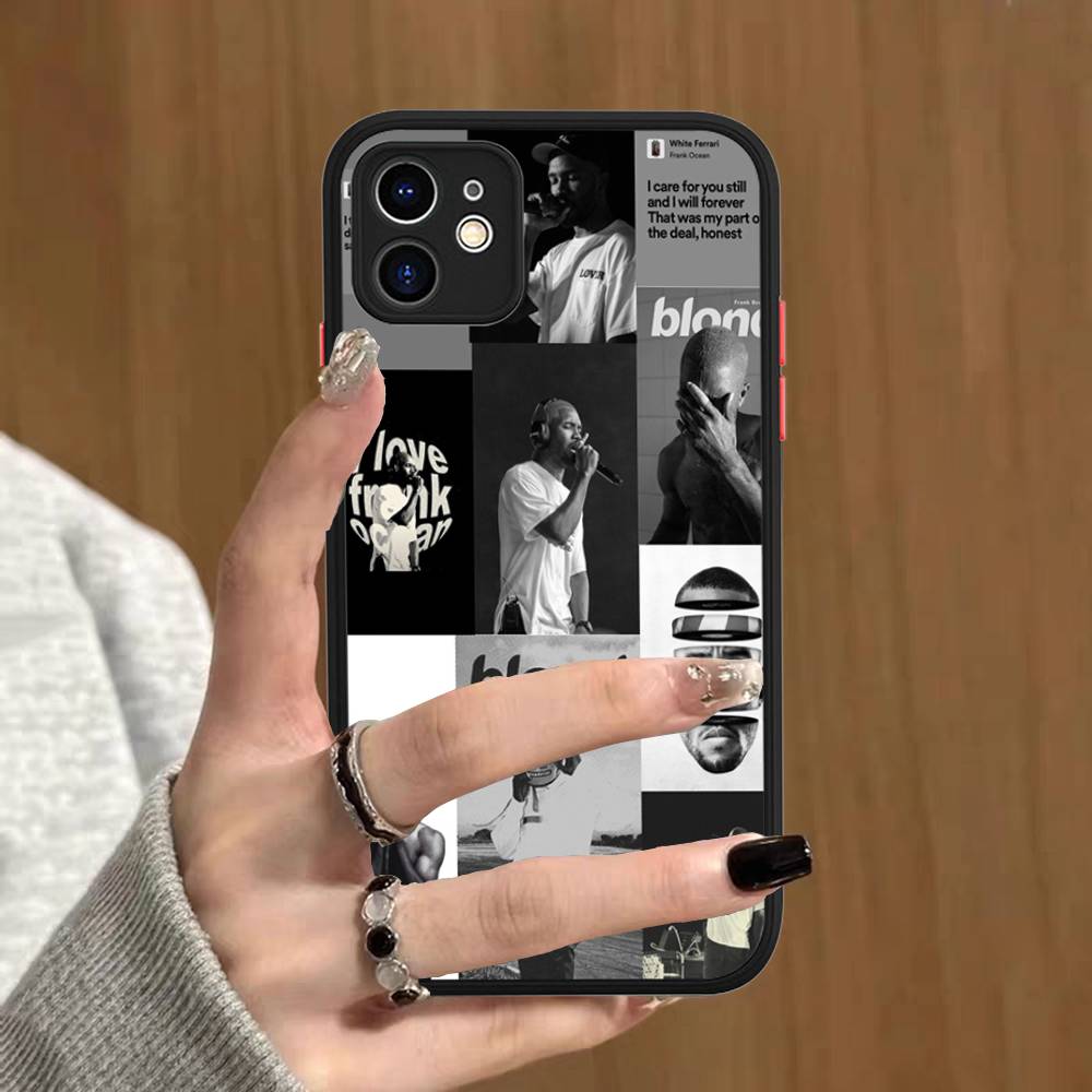 Singer F-Frank O-Ocean Silicone Matte Phone Case For Iphone 13 14 15 16 Pro Max 11 12 X Xs Max Soft Cover