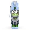 1PC Funny Green Space Robot 750ml Color Plastic Sports Water Bottle Leakproof Flip Straw Lid Suitable for Sports Office Home Use