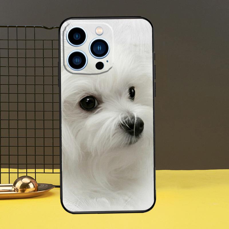 

Чехол с мальтийской собакой для Apple iPhone 11 14 12 Pro Max mini XS XR X 8 7 Plus SE 2020 13 Pro, чехол для телефона, чехол iPhone 12 mini