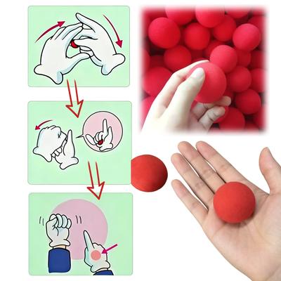 10 PIÈCES Boules Magiques Éponges Douces Amusantes Accessoires de Tours de Magie de Rue pour Débutants Enfants Adultes Facile à Apprendre Jouet de Spectacle de Magie Cadeau de Fête