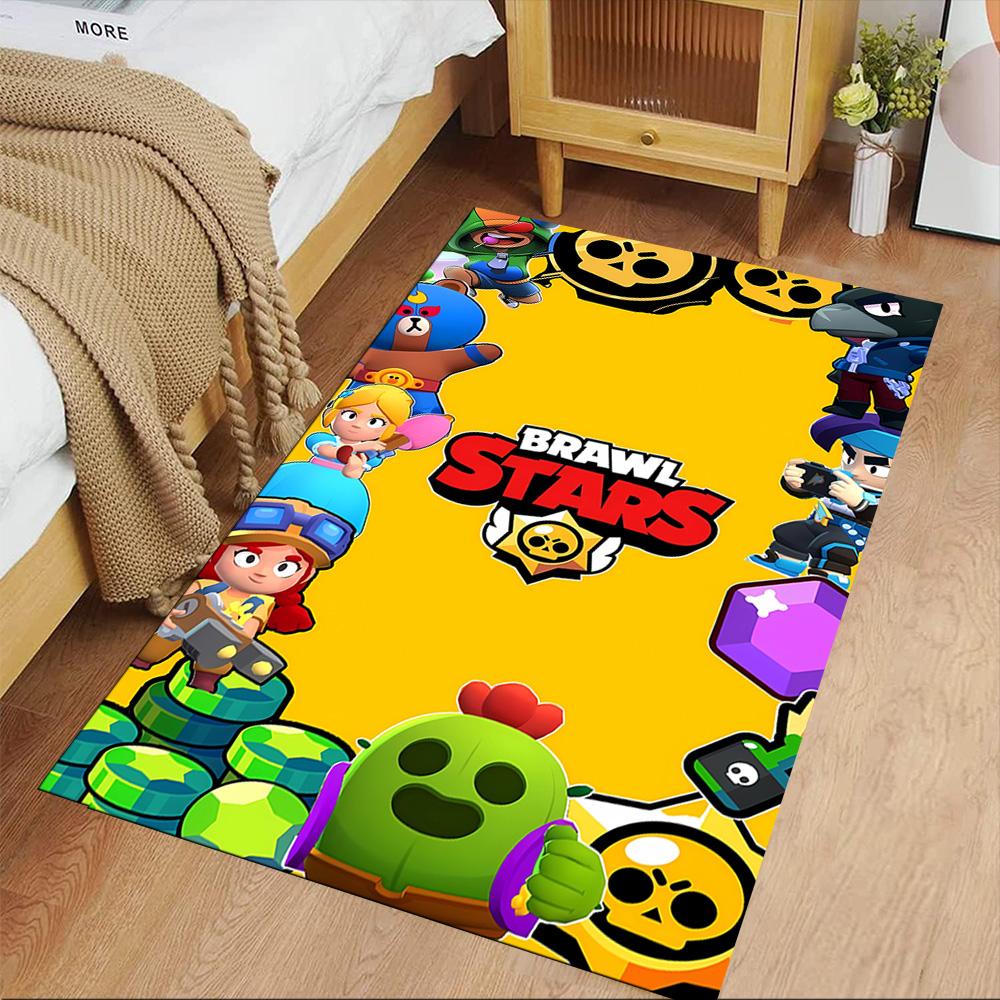 Brawl Stars Area Rug Perfect for Dormitory Entryway Decorate Room Bedrooms Anti-slip Rug Office Home Decor
