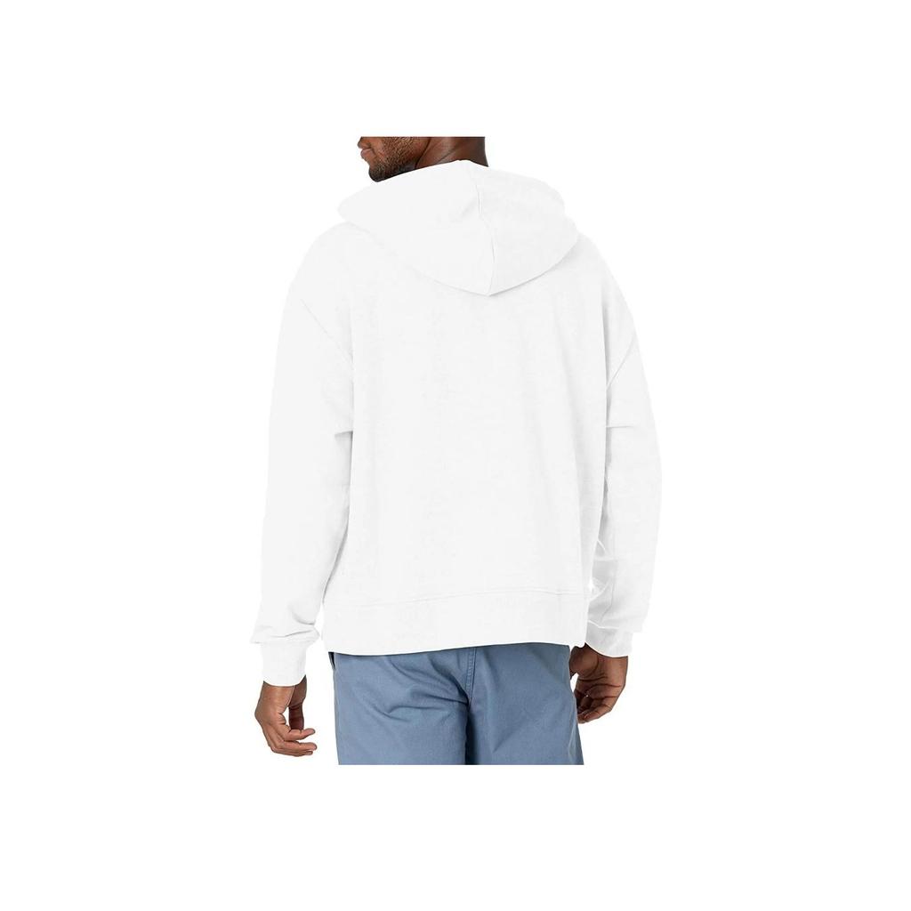 Calvin Klein Solid Logo Embroidered Hoodie Men hoodies White 40CM271-540