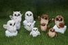 Castle Enterprises Owl Feather Hanging Total Length Figurine x 10 Pieces Set God of Learning in Europe Commercial Use (Small) 8.5cm (White) "No