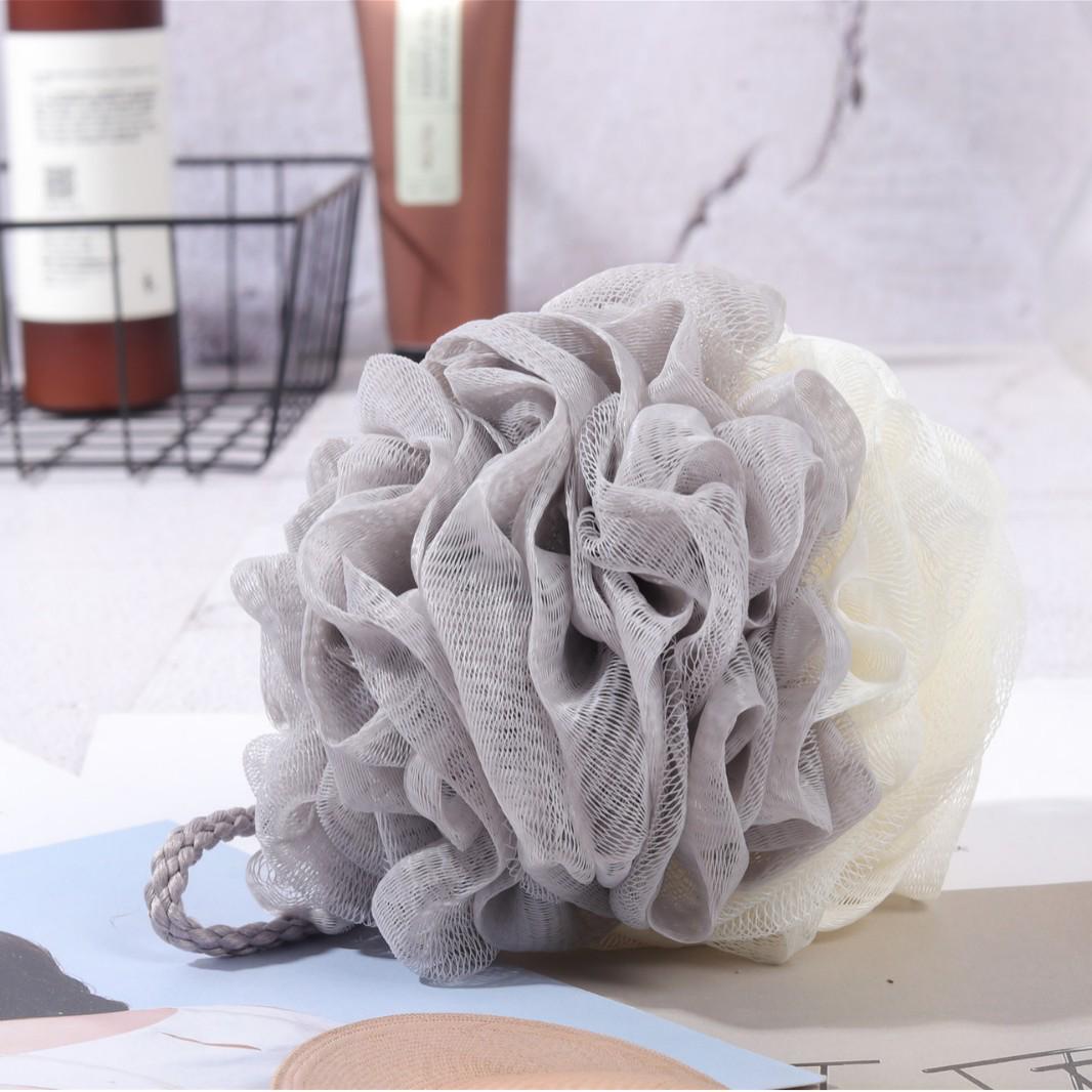 

High-Quality Color Block Bath Loofah - Durable Shower Scrubber with PE Material