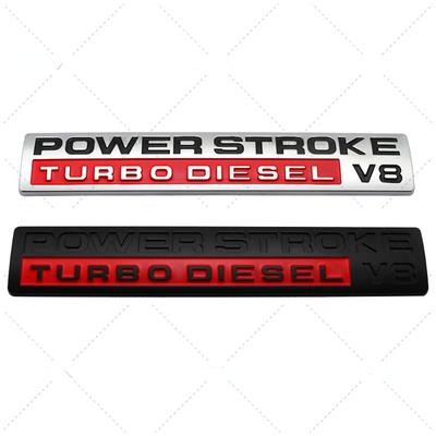 Power Stroke Turbo Diesel V8 Logo Autotür Emblem Abzeichen Aufkleber Aufkleber für F//o-rd F150 F250 F350 F450 F550