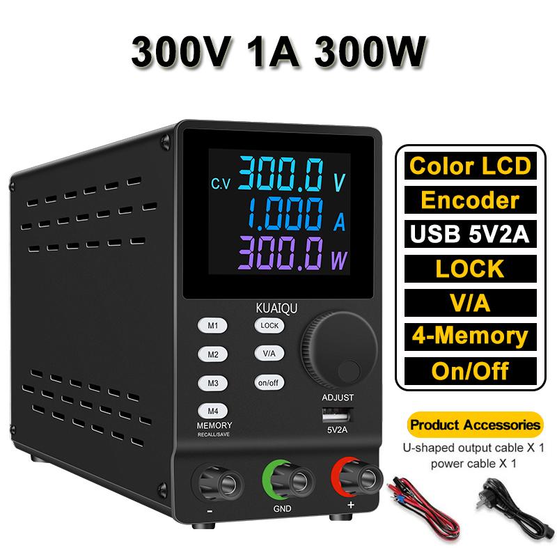 KUAIQU 30 V 10 A 300 W Gleichstromnetzteil OCP OVP Labortisch-Spannungsregler Outpot Einstellbare 12 V Schaltstromquelle für Reparatur