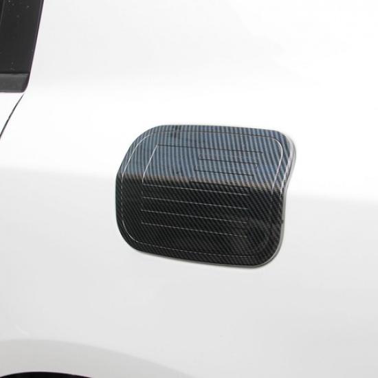 Carbon fiber style exterior fuel tank gas door cover trim fit for Dodge Charger