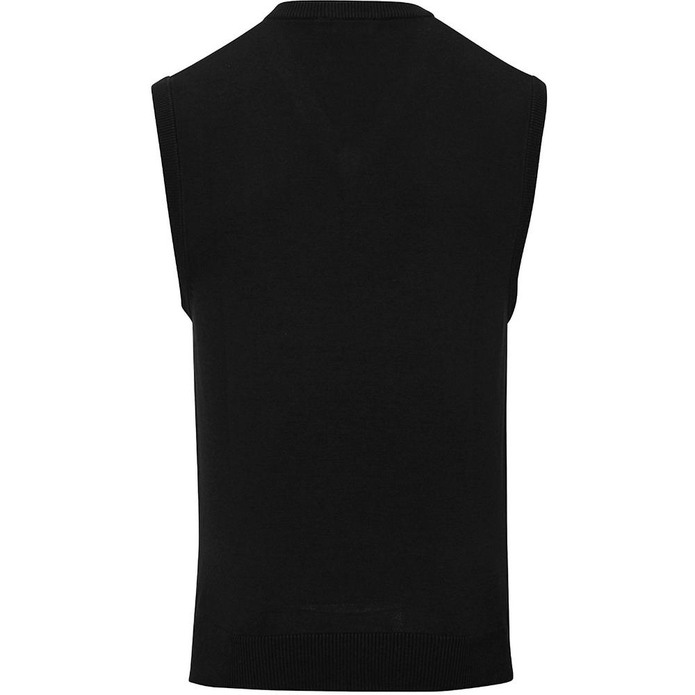 Premier Mens Sleeveless Cotton Acrylic V Neck Sweater