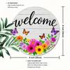 Vintage Metal Butterfly Wall Art 2D Farmhouse Door Hanging Sign Porch Window Decor Indoor Outdoor Tin Painting