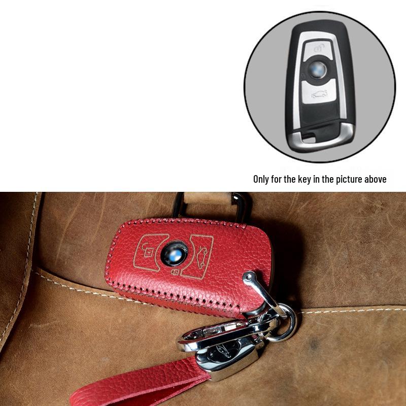 Premium Cowhide Key Case for BMW 3 Series 2013-2018, 2 Series, and 1 Series