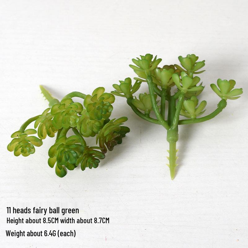 Mini Flocking Artificial Succulent Bonsai for DIY Wall Decor