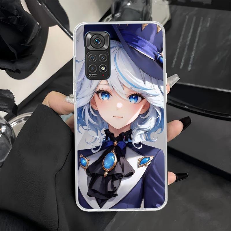 Genshin Impact Furina Phone Case for Xiaomi Redmi Note 13 12S 12 11S 14 11E Pro Plus 11 10 10S 9 9S 8 8T 5G Soft Silicone Cover