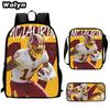 Football football 16 inch meal bag satchel three-piece pattern primary school backpack