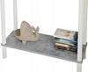 Konsola Loft Z Półką 80X30X80 Cm Metalowa Biała Do Przedpokoju